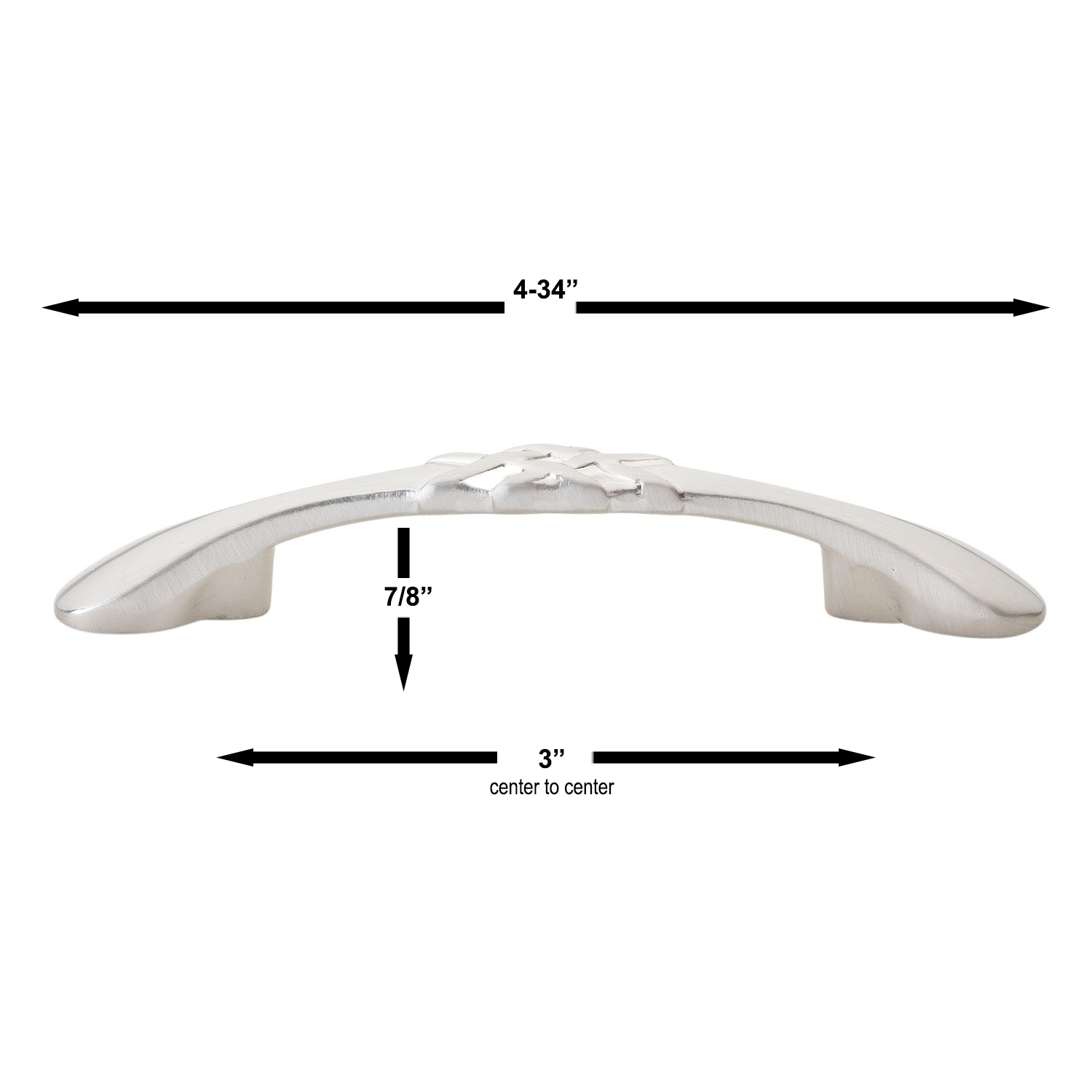 3 Inch Center to Center Classic Braided Pull Cabinet Hardware Handle - 83063